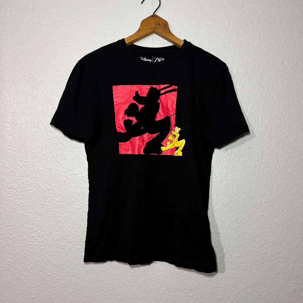 ZARA x‎ Disney Hercules Graphic Tee Black T-Shirt Size Small Made in Portugal